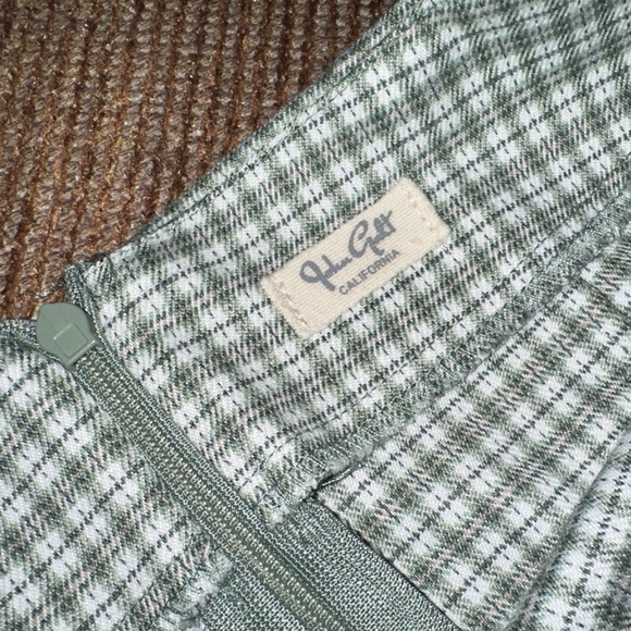 Brandy Melville | Plaid Cara Skirt | Green & White - Picture 4 of 5